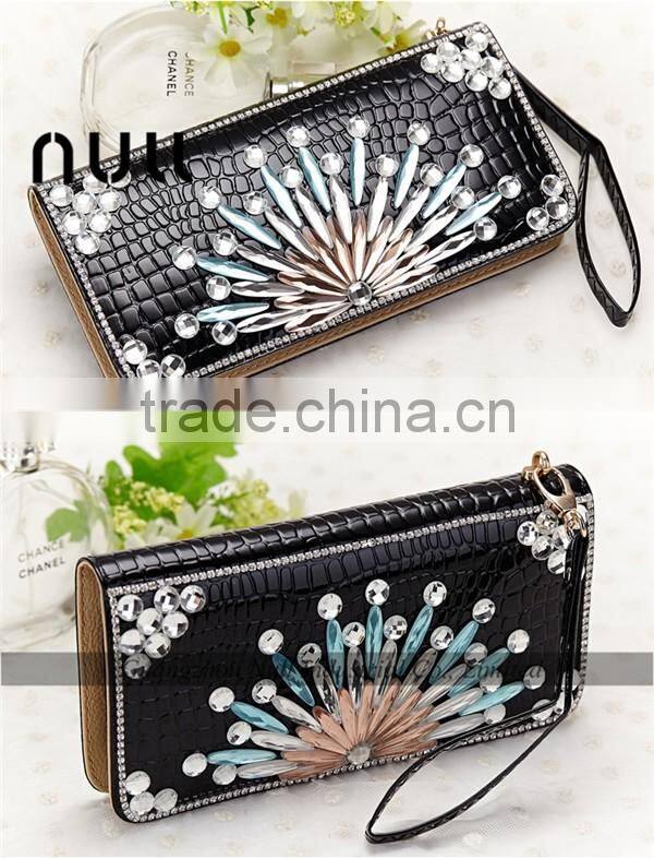 null brand luxury wallet genuine leather brand lady wallet