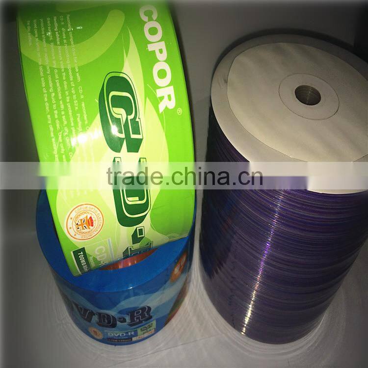 wholesale blank copor cdr 52x with 700MB capacity and 80min playing time cd