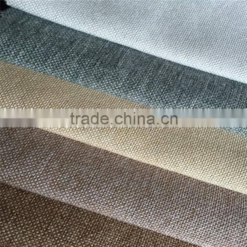 cheap price linen look sofa fabric textile goods