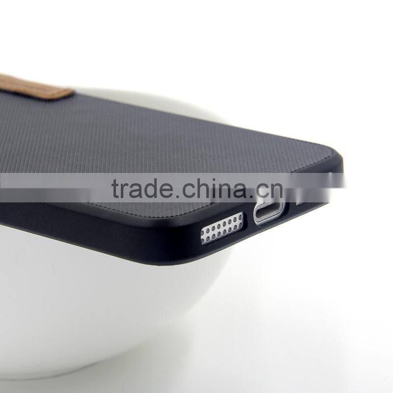 Fancy mobile covers and cases laminated with canvas for iPhone SE