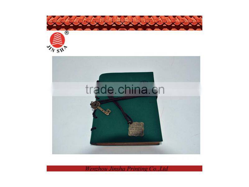 2015 newest original design PU leather notebook l with leather rope