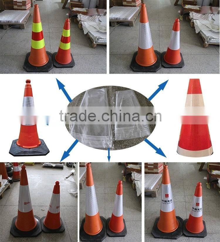 micro prisma reflective 50cm road cones sleeve for no smoking cone