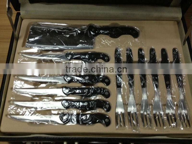 Promotion knife set--25pcs kitchen knife set with aluminium case
