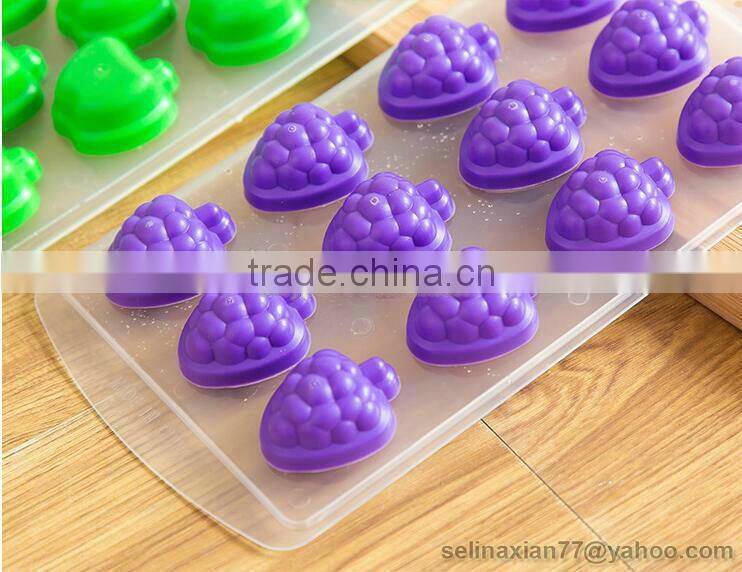 NEW Novelty Fruit Ice Juice Cube Tray Chocolate Jelly Silicone Mould Party