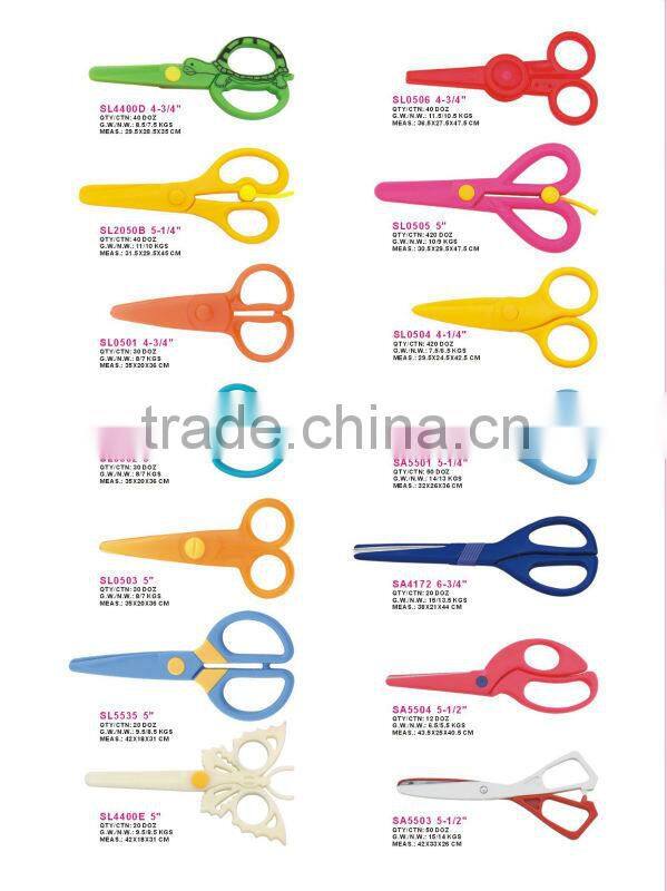 SL5535 5" Plastic Children and School kids scissors