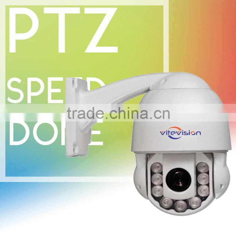 Vite vision vandalproof high speed dome mini IR outdoor PTZ camera with 10x optical zoom