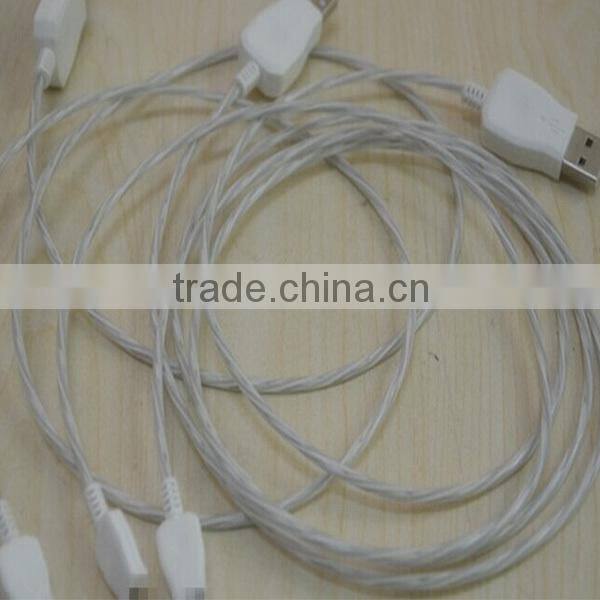 Hot Selling Colorful Cheapest Bulk Smily Face Sync Charger Usb Cable Led Lighting (OEM ODM)