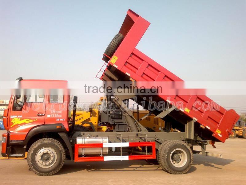 12CBM tipper truck from China SINO HOWO Yellow River 4X2, tipper dump truck