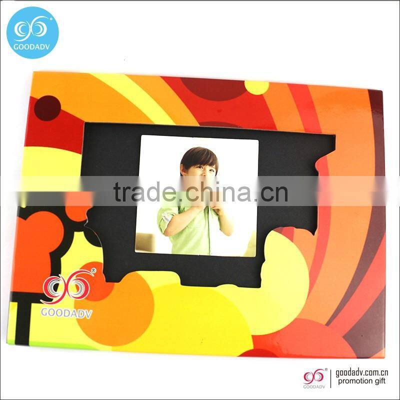 2016 New products promotion souvenir cardboard picture frame/stand paper photo frame