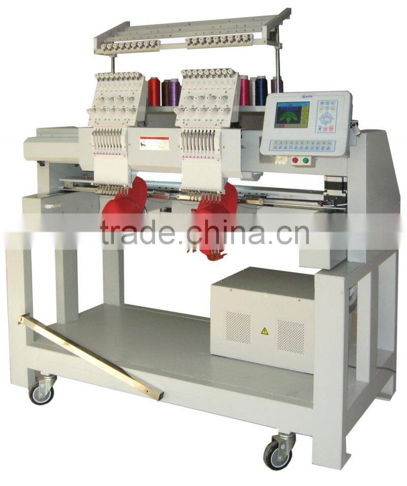 2 heads multifunctional embroidery machine
