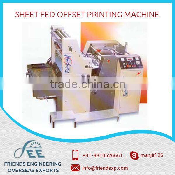 High Quality Sheet Fed Offset Printing Machine Manufacturer