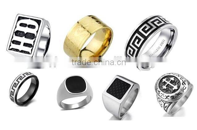china factory custom Christian jewelry cross stainless steel spinner rings