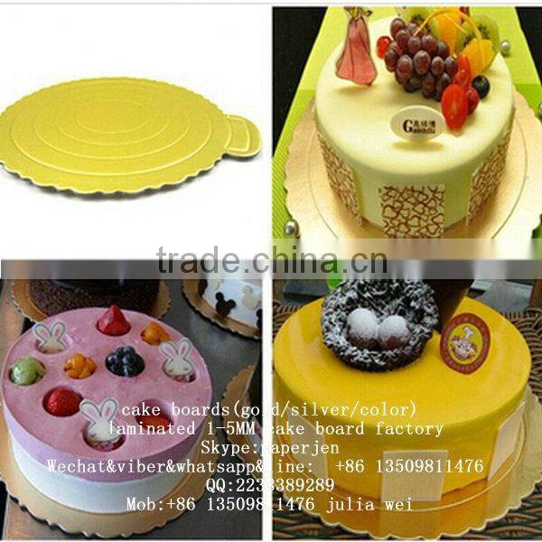 silver /gold round Cake Base/cake board /cardboard