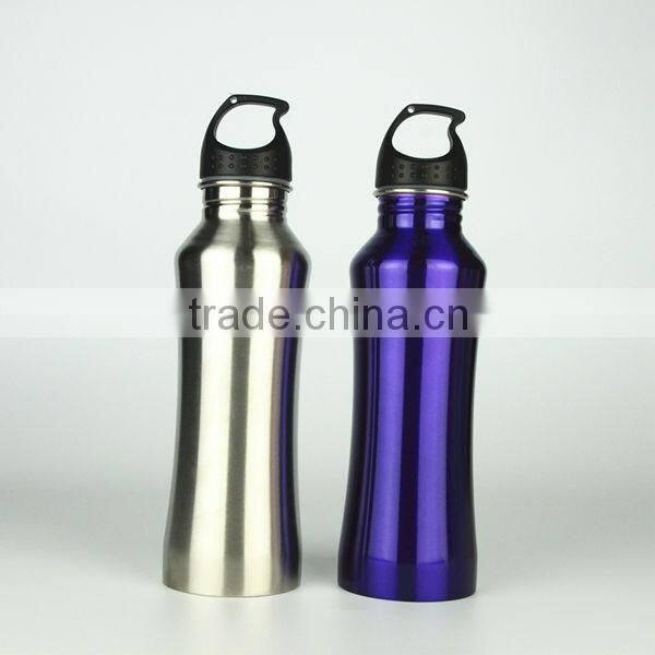 Single Wall Stainless Steel Water Bottle outdoor sport bottle