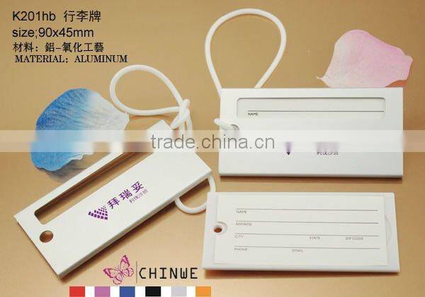 Plastic luggage tag