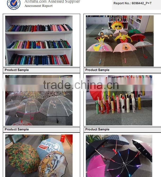 19''*8K high qualily POE fabric for leaf printed transprent umbrella