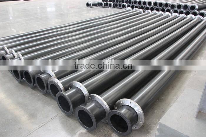 Steel rubber composite pipe for mining
