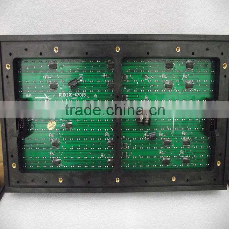 Best Quality semi-outdoor indoor outdoor single red color led display P10 led module