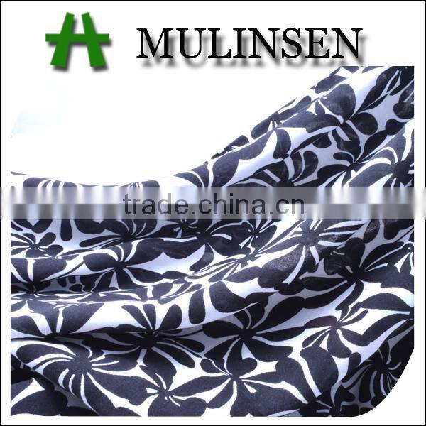 Shaoxing Hot sale design in textile city, printed viscose rayon fabric for skirt