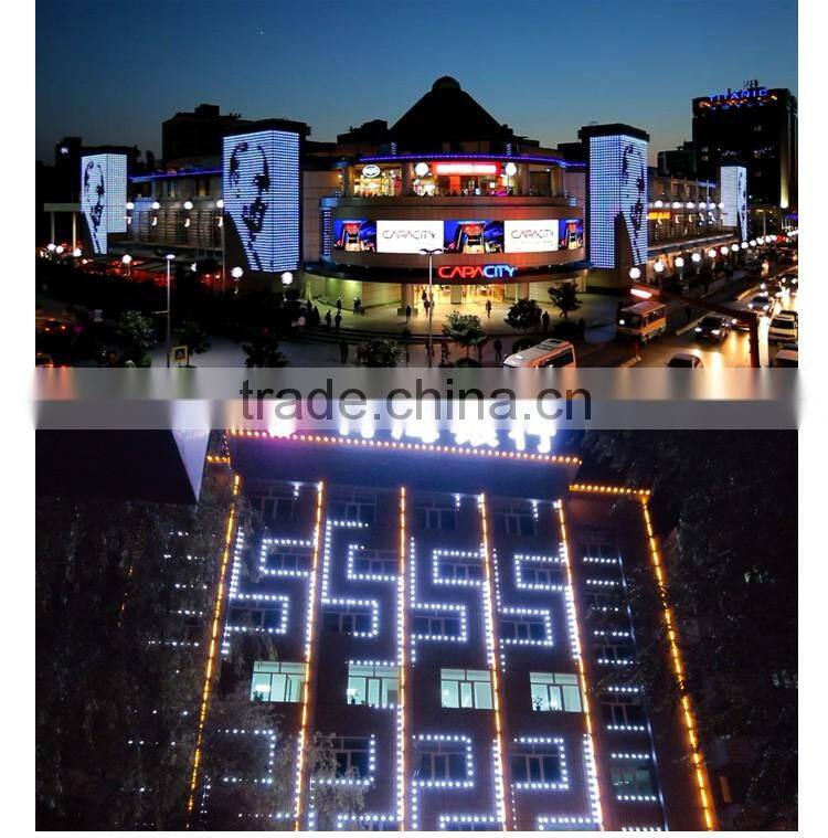 waterproof 6pcs/pixel SMD5050 lamps led dot matrix light for the building facade lighting