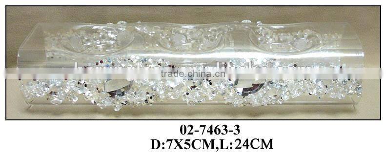 clear glass round tealight holders