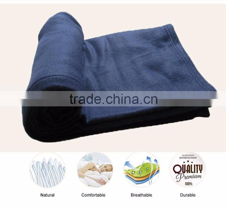 China Factory Plaid Colorful Fleece Airline Blanket