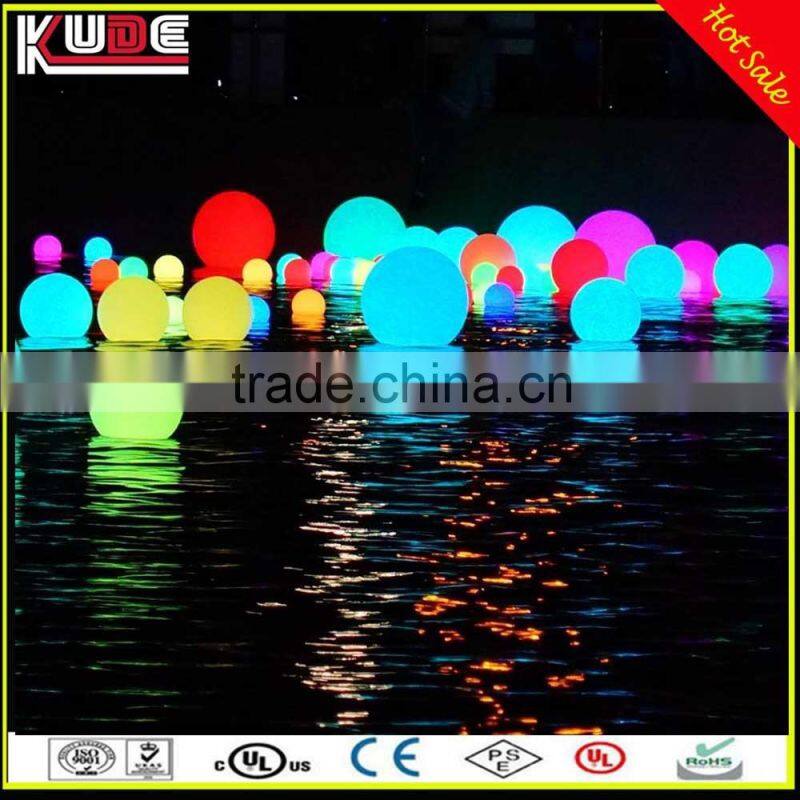 Multi color changing outdoor LED mood light ball with remote control