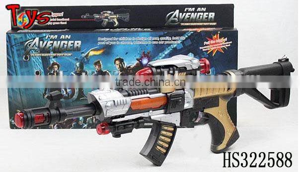 voice and music plastic toy hand gun