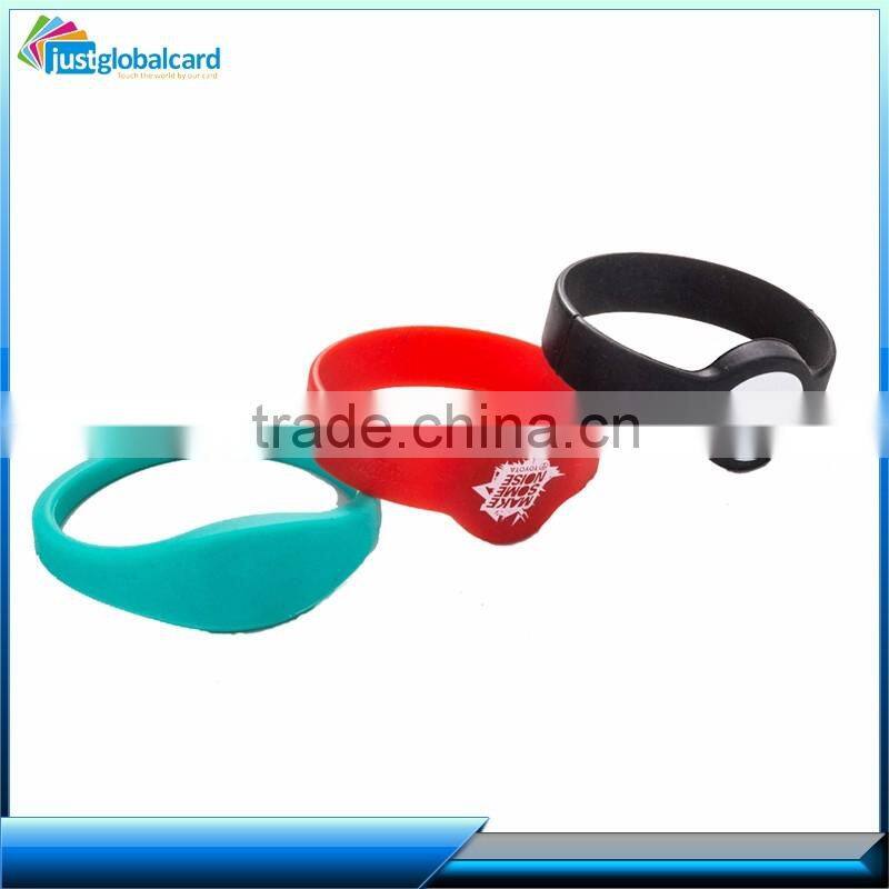 RFID programmed passive rfid woven bracelet MIND smart wristband