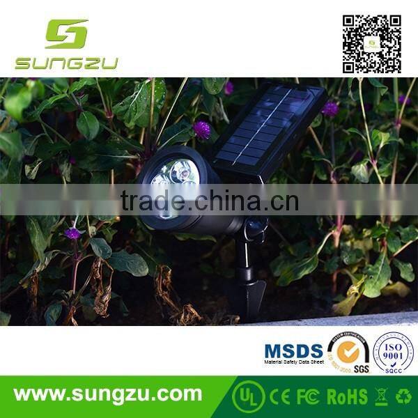 3.7V/750mAh black controlable bright Solar Panel waterproof energy LED ground light the lawn led garden light garden lamp