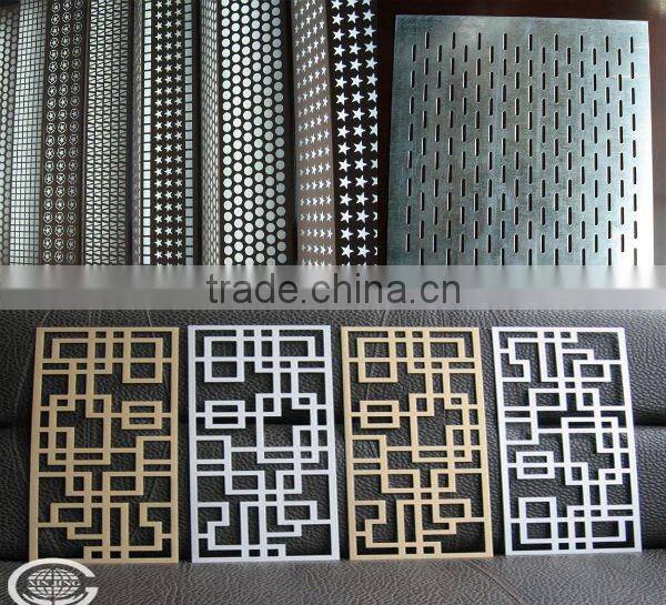 Perforated interior suspended ceiling