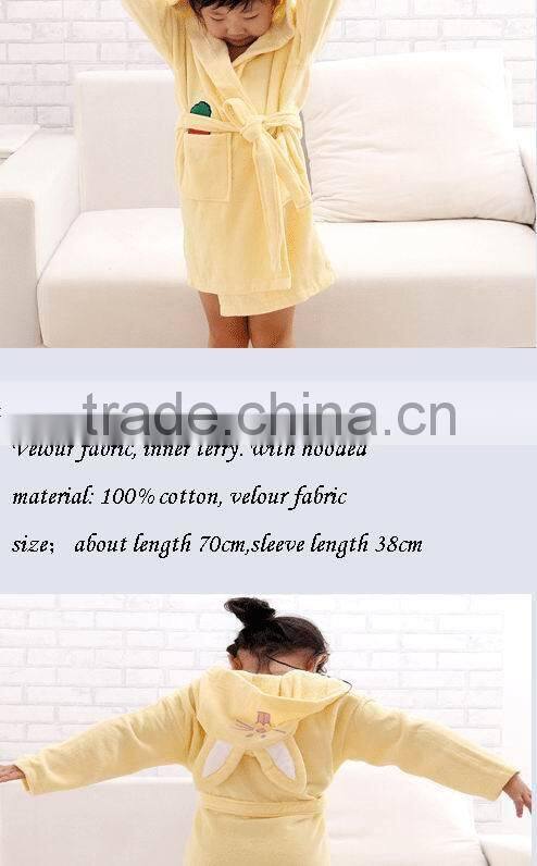 Lovely Animal Bathrobe Children Thick Bathrobe Velour Boutique Clothing Robe