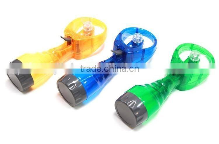 Battery operated mini water mist fan/ cooling fan/water bottle spray fan