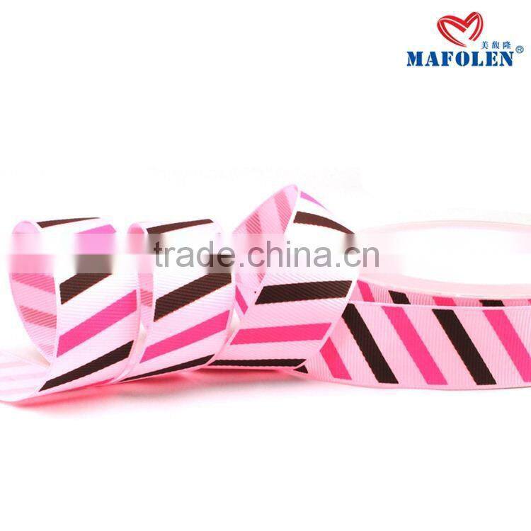 cheap price printed wired 50mm grosgrain ribbon for wedding decoration