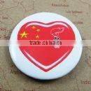 metal cock lapel pin