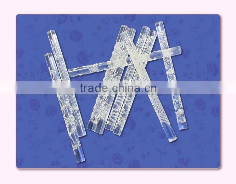 Rose and heart shape fondant cake engraved acrylic rollin pin