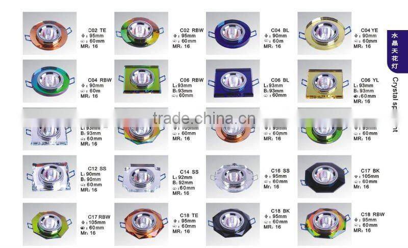 crystal ceiling light