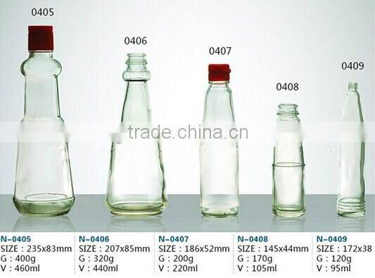 95ml 105ml 220ml 440ml 460ml clear glass oil & vinegar bottles
