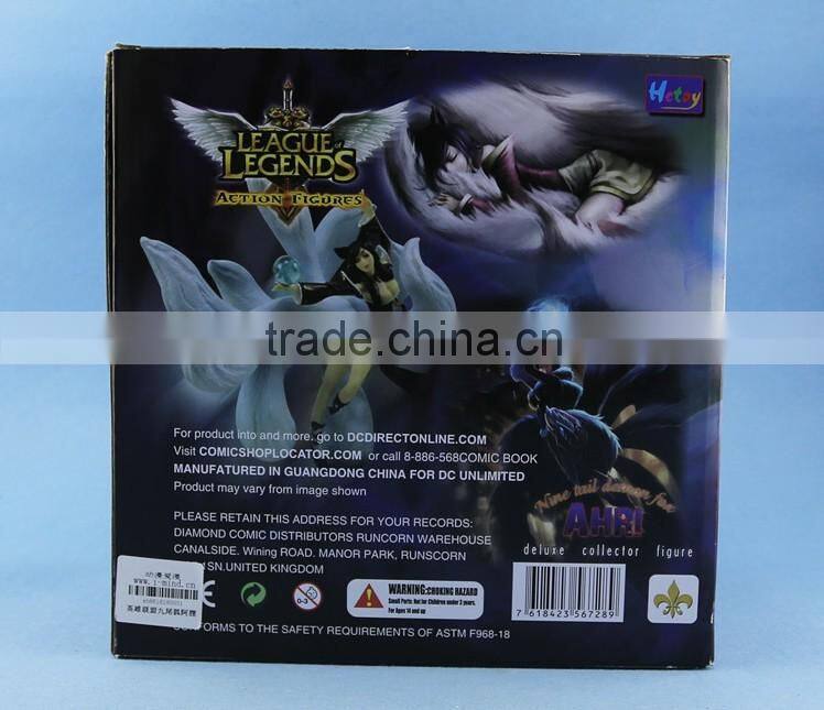 league of legends Pulsef Prodigal Explorer Future Warrior army Ezreal figure Customize game lol plastic pvc collection oem odm