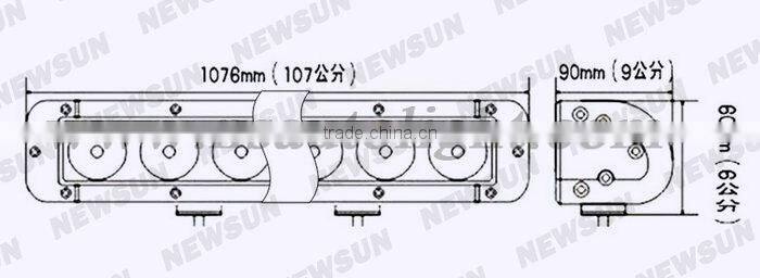 42.4 inch 260W LED Light Bars,LED Light Bulb, LED Flood Light C ree LED Light Bar