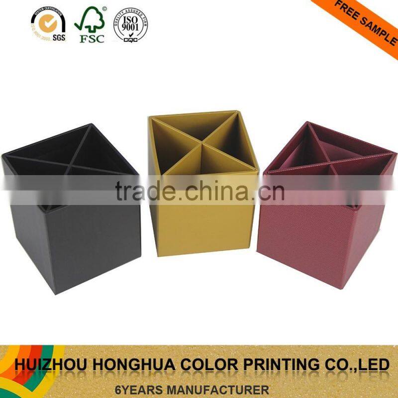 Paper Pencil Holder Square Box Cardboard for Pencil Package Stationery Holder