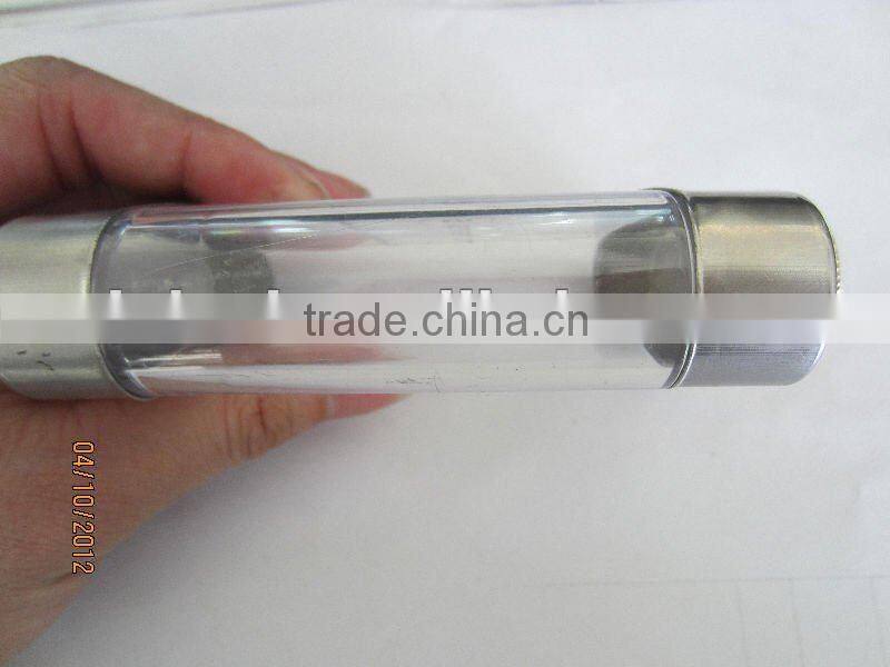 5oz plastic disposable flask with transparent windows