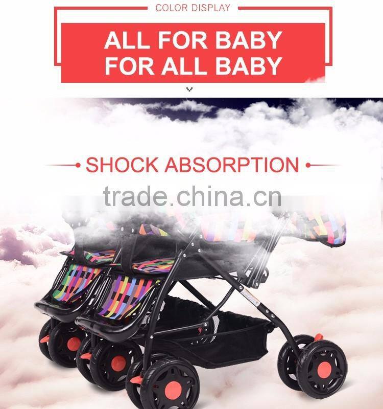 Stainless Steel Frame Best Double Trolley with EN1888 Certificate