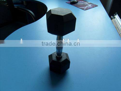 Rubber Dumbbell hex dumbbell