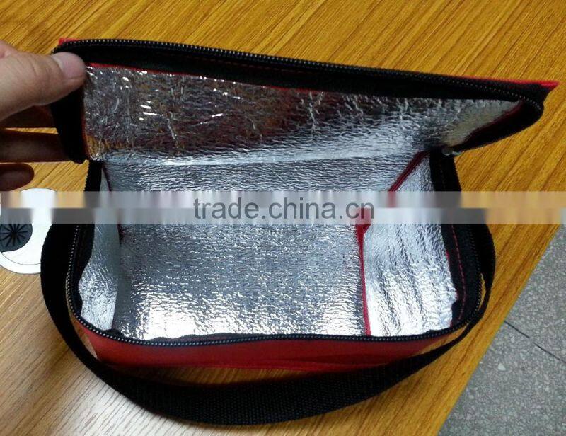 Outdoor fitness nonwoven insulated lunch bag cooler bag ,promotio cooler bag