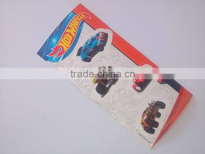 Die-cut printing white PVC sticker