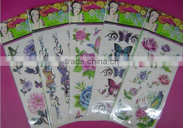 Necklace Metallic Gold and Silver Temporary Tattoo Stickers