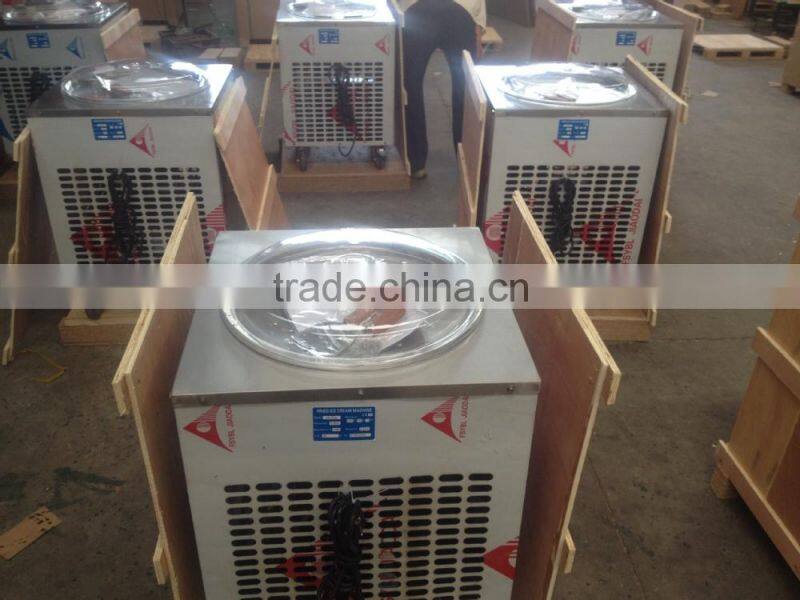 factory supply flat big pan fried ice cream machine with low price promotion before summer