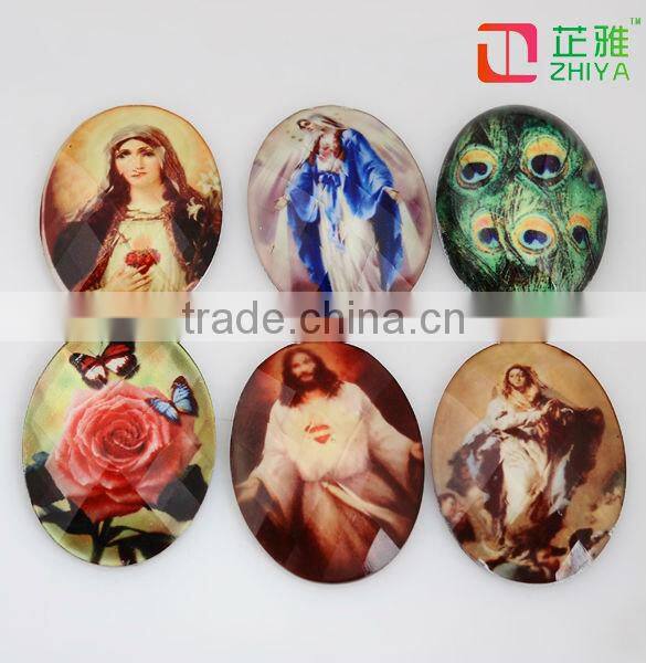 Decorative resin cameo unique ornate flatback