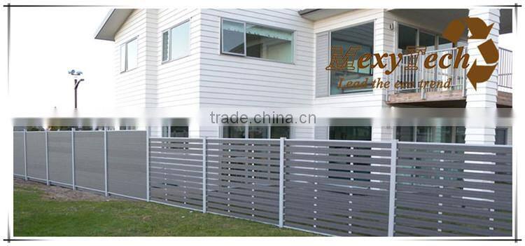 eco friendly composite wood slat garden fence and wpc screening